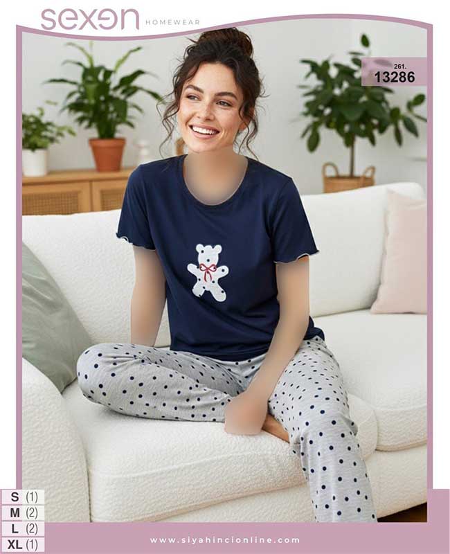 تیشرت وشلوار سایز نرمال sexen کد 13286 تیشرت وشلوار سایز نرمال sexen کد 13286