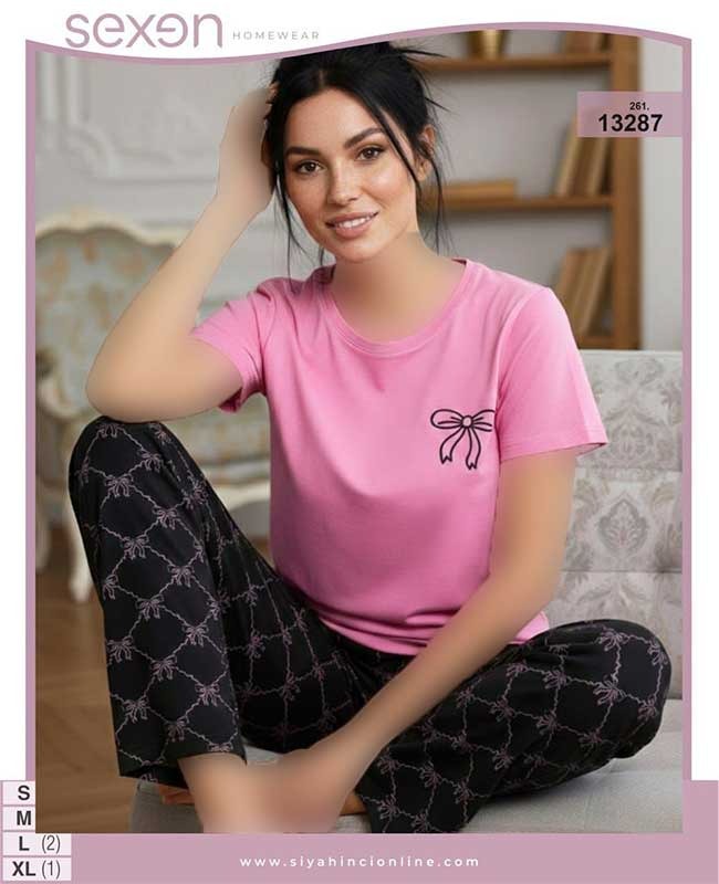 تیشرت وشلوار سایز نرمال sexen کد 13287 تیشرت وشلوار سایز نرمال sexen کد 13287