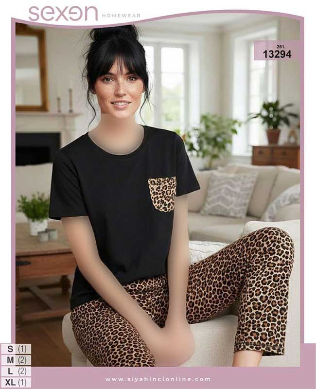 تیشرت وشلوار سایز نرمال sexen کد 13294 تیشرت وشلوار سایز نرمال sexen کد 13294