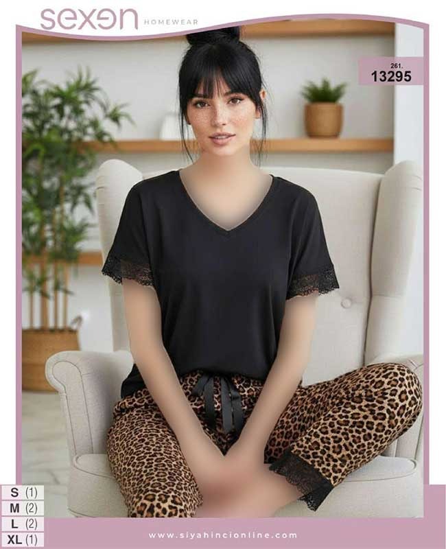 تیشرت وشلوار سایز نرمال sexen کد 13295 تیشرت وشلوار سایز نرمال sexen کد 13295