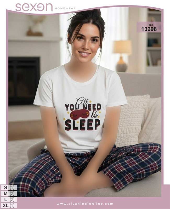 تیشرت وشلوار سایز نرمال sexen کد 13298 تیشرت وشلوار سایز نرمال sexen کد 13298