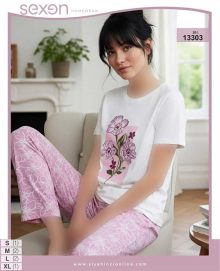 تیشرت وشلوار سایز نرمال sexen کد 13303