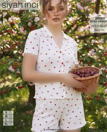 تیشرت وشورتک سایز نرمال سیاه اینجه کد 20001 (سفید قرمز)