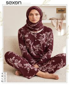 ست بلوز و شلوار سایز نرمال زنانه sexen کد40357