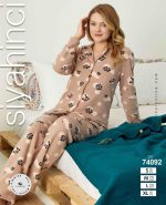 ست حوله ای زنانه سیاه اینجه کرمی کد 74092