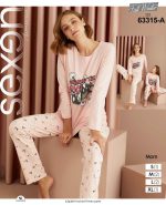 ست راحتی زنانه طرح سگ جنگجو کد 63315