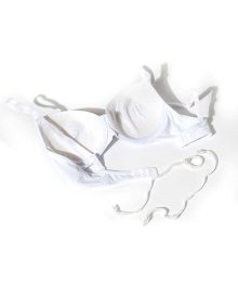 سوتین اسفنجی زنانه ان بی بی رنگ سفید کد 3569-1
